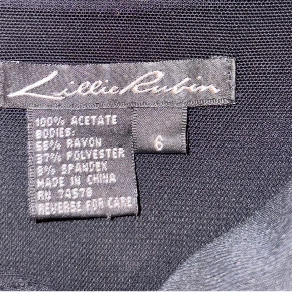 Lillie Rubin Black Maxi Dress - Picture 6 of 6